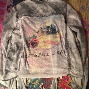 Paper Crane Gray and Pink Shirt